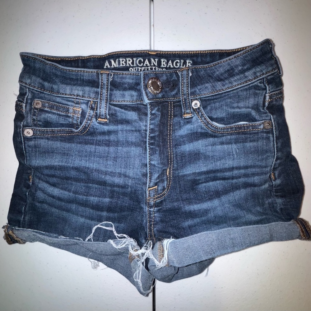 American Eagle Outfitters Dark Blue Jean Shorts
